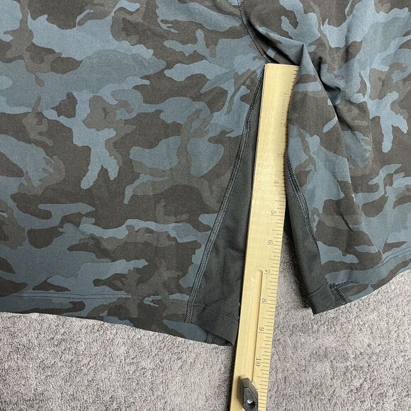 Lululemon THE 9” Shorts Mens L Gray Camo Gym Stretch Performance Pickleball - Picture 6 of 9